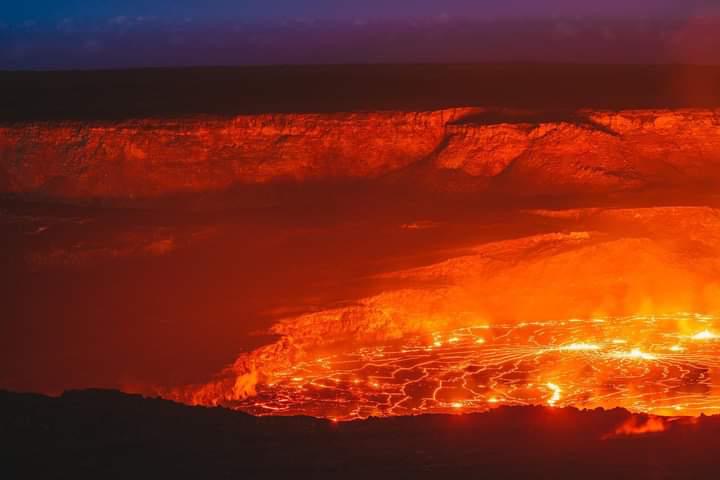 Lava glow on the Big Island