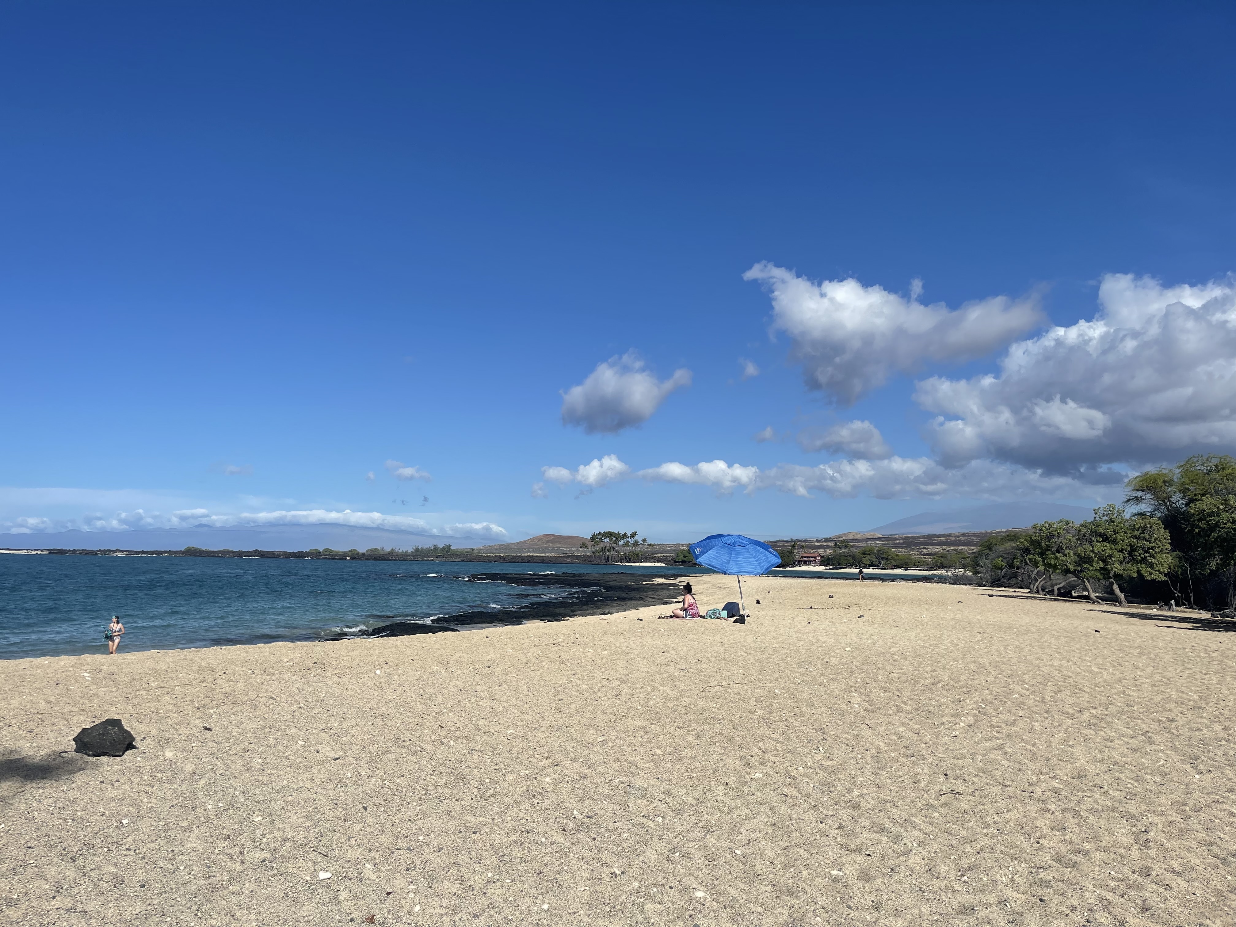 White-sand beach on the Kohala coast